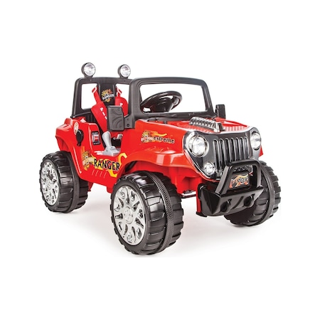 Pilsan Ranger 12 V Uzaktan Kumandalı Akülü Jeep - Kırmızı 05 107