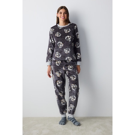 Penti Sleepy Mood Gri Pantolon Pijama Takımı Gr19 Gr19