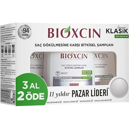 Bioxcin Genesis Yağlı Saçlar için Dökülme Karşıtı Şampuan 3 x 300 ML