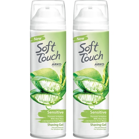 Arko Soft Touch Sensitive Kadın Tıraş Jeli 2 x 200 ML