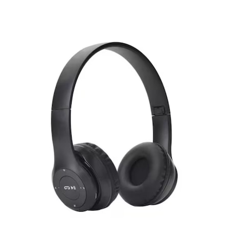 Siyah Renk Foldable Mikrofonlu Kulak Üstü Kulaklık