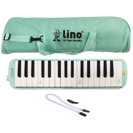 Lino Melodika 32 Tuşlu Bez Çanta Pastel Yeşil