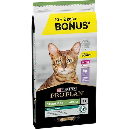 Purina Pro Plan Sterilised Hindi Etli Kısırlaştırılmış Yetişkin Kedi Maması 10 + 2 KG