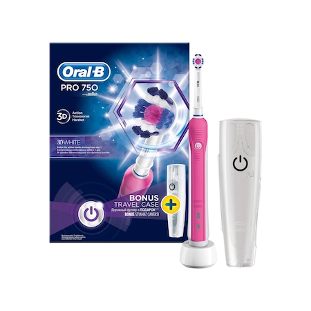 Oral-B Pro 750 CrossAction Elektrikli Diş Fırçası Pembe