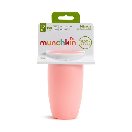 Munchkin Mucize 360 Alıştırma Bardağı, 12 Ay+, 296 ML Pembe