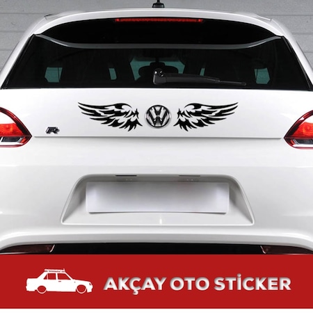 (2 Adet Set) Kanat Sticker Araba Sticker Kanat Araç Sticker