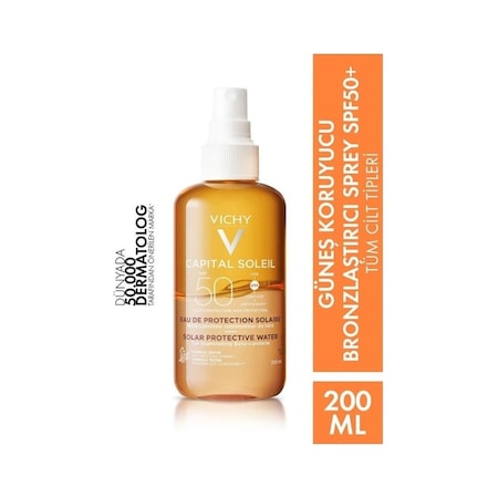 Vichy Capital Soleil Solar Protective Water SPF 50 Enhanced Tan 200 ML