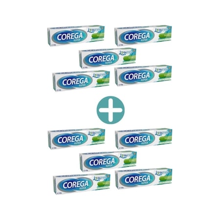 Corega Süper Protez Yapıştırıcı Krem 10 x 40 G