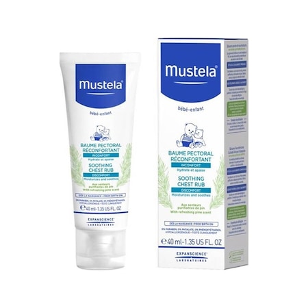 Mustela Soothing Chest Rub Göğüs Kremi 40 ML