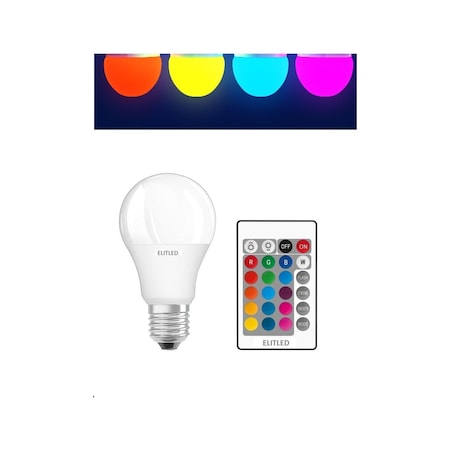 Renk Değiştiren - Led Ampul - Dimmerli 9W Rgb - Uzaktan Kumandalı