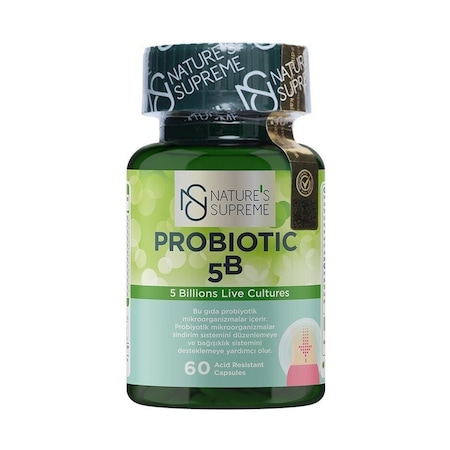 Natures Supreme Probiotic 5B 60 Kapsül Aromasiz