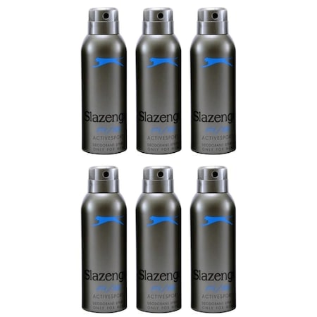 Slazenger Active Sport Mavi Erkek Sprey Deodorant 6 x 150 ML