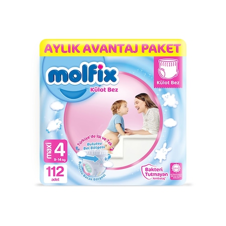 Molfix Külot Bez 4 Numara Maxi Aylık Avantaj Paketi 112 Adet