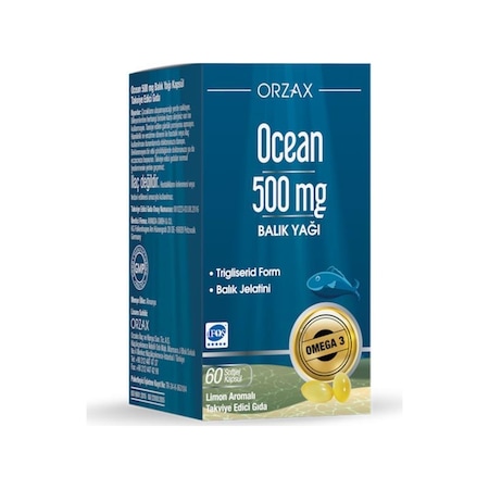 Ocean 500 MG Balık Yağı 60 Kapsül