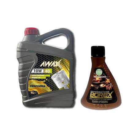 Awax 10W-40 Semi Sentetik Motor Yağı 4 L + Borex Borlu Motor Yağı Katkısı 200 ML