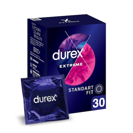 Durex Extreme Geciktiricili Ve Tırtıklı Prezervatif 30'lu