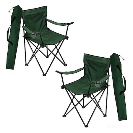 Bofigo Kamp Sandalyesi Katlanır Sandalye Piknik Plaj Balkon Sandalyesi 2'li Yeşil