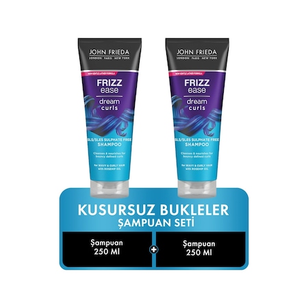 John Frieda Frizz Ease Dream Curls Kusursuz Bukle Şampuanı 2 x 250 ML