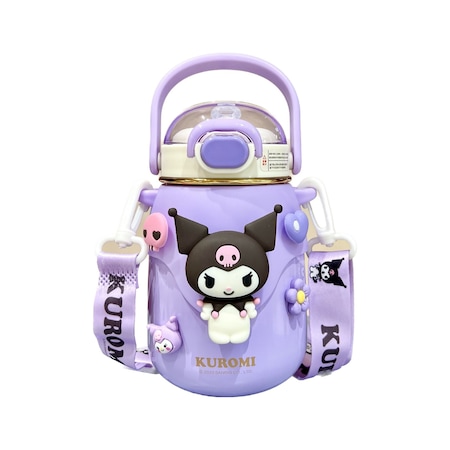 Jolıta Sanrio Kuromi 316 Yalıtımlı Öğrenci Su Şişesi 700 ML Mor