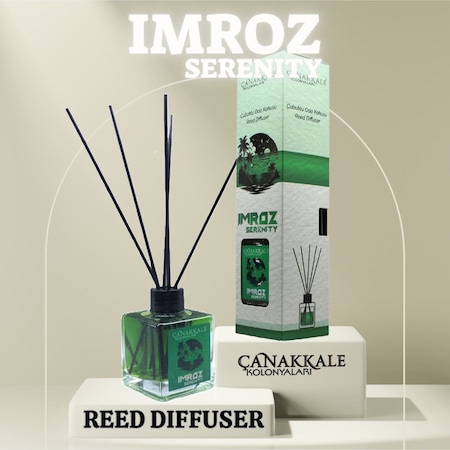 Çanakkale Kolonyaları Imroz Bambu Çubuklu Oda Kokusu Cam 100 ML