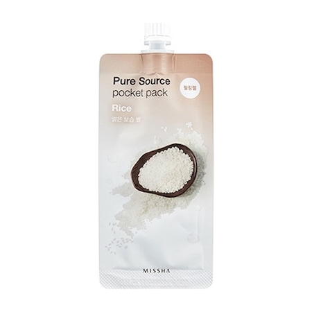 Missha Pure Source Pocket Pack Rice Ölü Derileri Arındıran Aydınlatıcı Pirinç Peelingi 10 ML