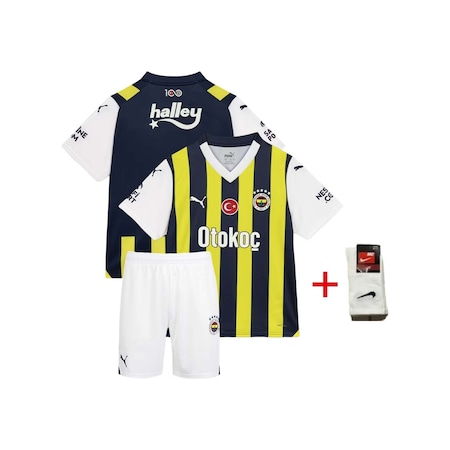 Fenerbãhçe 2023-24 Sezon Isimsiz Çocuk Futbol Forması 3'lü Set