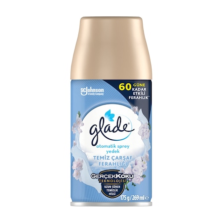 Glade Otomatik Sprey Oda Kokusu Yedek Temiz Çarşaf Ferahlığı 269 ML