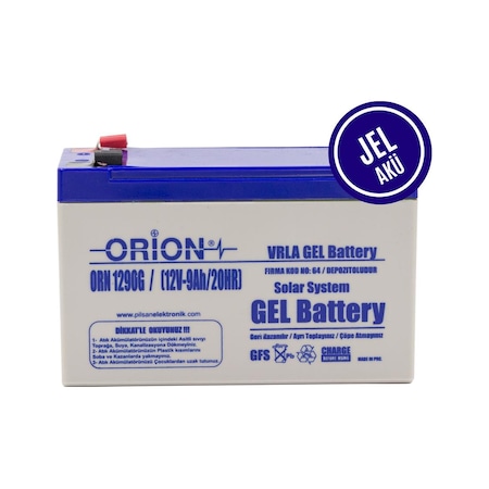 Orion Orn1290g 12v 9ah Jel Akü -