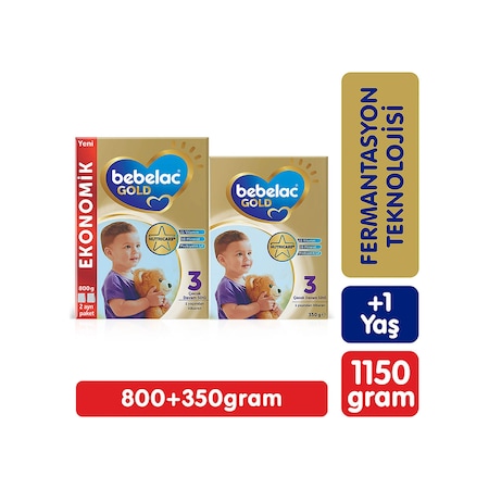 Bebelac Gold 3 Çocuk Devam Sütü 1 Yaş+ 800 G + 350 G 1150 G