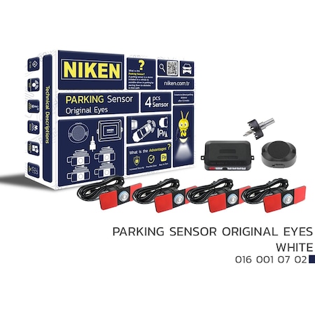 Niken Fabrikasyon Lens Görünümlü Sesli Park Sensörü Gri Renk