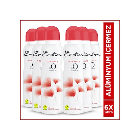 Emotion Romance Kadın Sprey Deodorant 6 x 150 ML