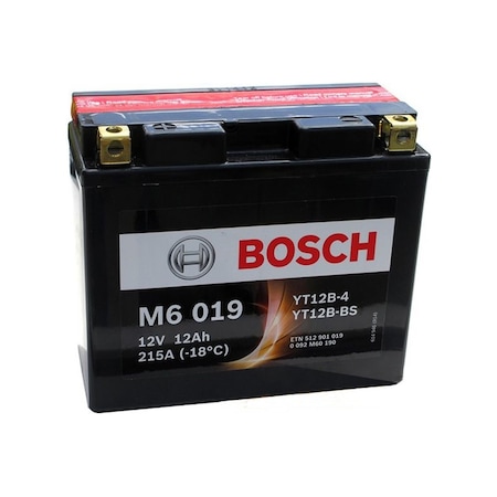 Bosch 12 Ah M6019 Yt12b-bs Motosiklet Aküsü