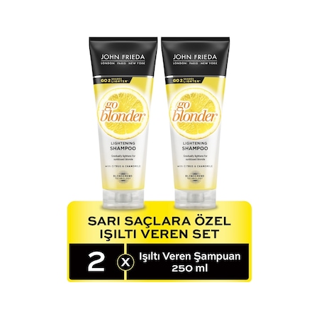 John Frieda Go Blonder Lightining Işıltı Veren Şampuan 2 x 250 ML