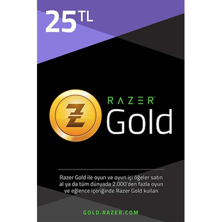 25 Tl Razer Gold Tr Pin