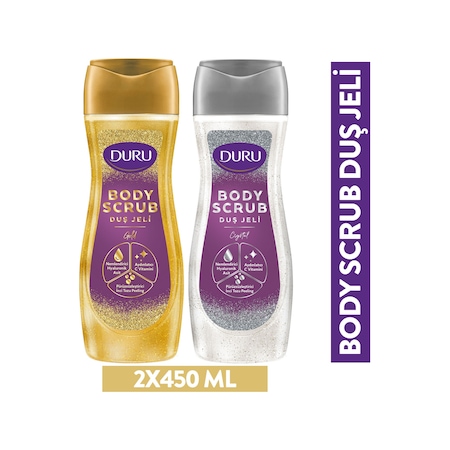 Duru Body Scrub Crystal + Gold Duş Jeli 2 x 450 ML