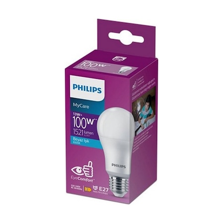 Philips Mycare 13w/100w 3'lü Paket Led Beyaz Işık