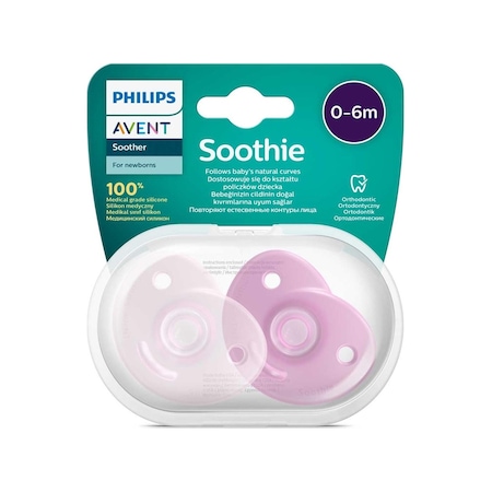 Philips Avent Soothie Ortodontik Saklama Kutulu 2Li Emzik 0-6 Ay