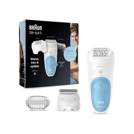 Braun Silk-Epil 5 5605 3'ü 1 Arada Senso Smart Epilatör