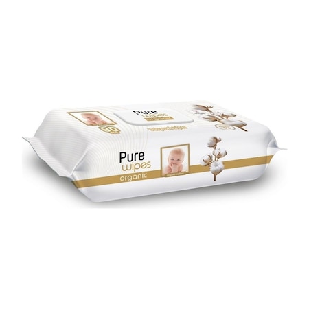 Pure Baby Organik Pamuklu Islak Havlu 12×90 (1080 Yaprak)