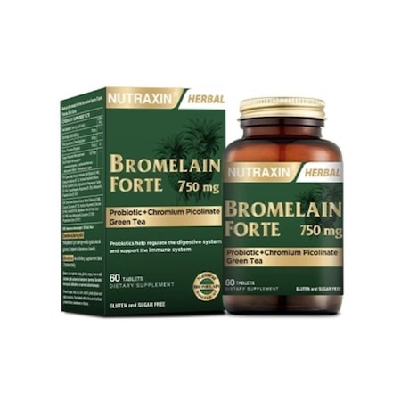 Nutraxin Bromelain Forte 750 Mg 60 Tablet