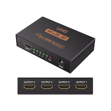 Alfais 5234 4 Port Uhd 4k Hdmi Switch Ekran Monitör Splitter Çoklayıcı