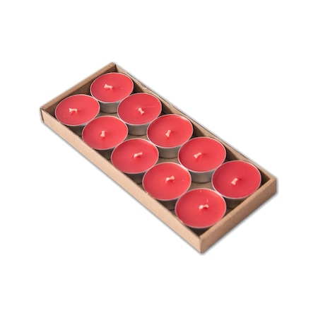 Onton 10 Lu tealight Mum Kırmızı