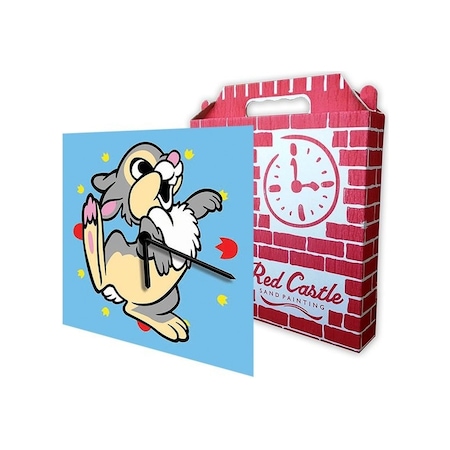 Disney Thumper Saat Clock Kum Boyama Seti-red Castle S-0019