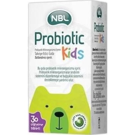 Nbl Probiotic Kids 30 Çiğneme Tableti