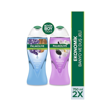 Palmolive Moments Böğürtlen + Sandal Ağacı Duş Jeli 2 x 750 ML