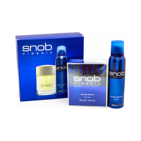 Snob Classic Erkek Parfüm EDT 100 ML + Sprey Deodorant 150 ML