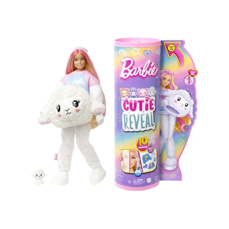 Barbie Cutie Reveal Bebekler Barbie Sevimli Kostümler Serisi - Kuzu HKR03