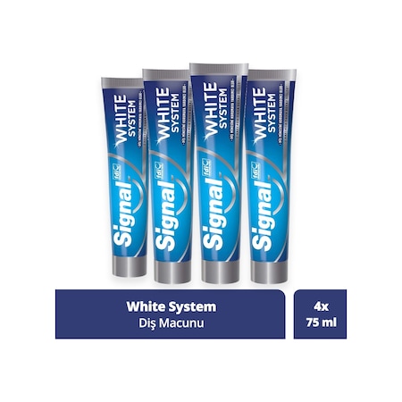 Signal White System Original Diş Macunu 4 x 75 ML