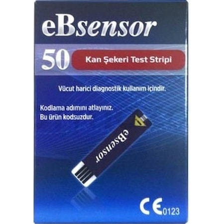 Ebsensor Şeker Ölçüm Çubuğu 50 Strip