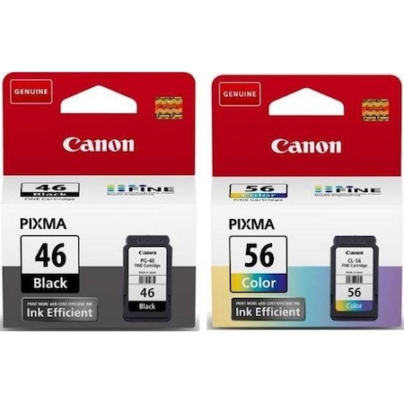 Canon PG 46 Cl 56 Pixma E404/E414/E464/E484 Siyah Renkli Kartuş